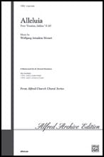 Alleluia SAB choral sheet music cover Thumbnail